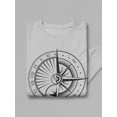 thumbnail image 3 of Windrose And Compass Sweatshirt Men -Image by Shutterstock, Male 4X-Large, 3 of 4