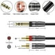 thumbnail image 1 of Cable de Audio J&D 6.35 mm TRS a RCA Dual 3 pies, 1 of 2