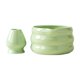 thumbnail image 3 of Cuenco de cerámica japonesa Macarena Verde brillante, 3 of 8
