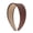 Brown, variant on Motique Accessories 2 inch Vegan Leather Headband for Women (Black, One Size)