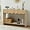 Natural, variant on Console Table with Drawers, Mid-Century 43 Inches Narrow Entryway Table with Open Storage Shelves, Hallway Accent Tables Behind Couch Tables for Living Room - Natural