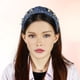 thumbnail image 2 of Diadema de mujer con nudos de cristal perlado Unique Bargains Estilo clásico y casual Diadema para mujeres Azul profundo 5.51"x1.89", 2 of 7