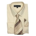 thumbnail image 1 of Fortino Landi Camisa de vestir de manga larga para hombre con corbata y pañuelo a juego Fortino Landi  SG21B, 1 of 2