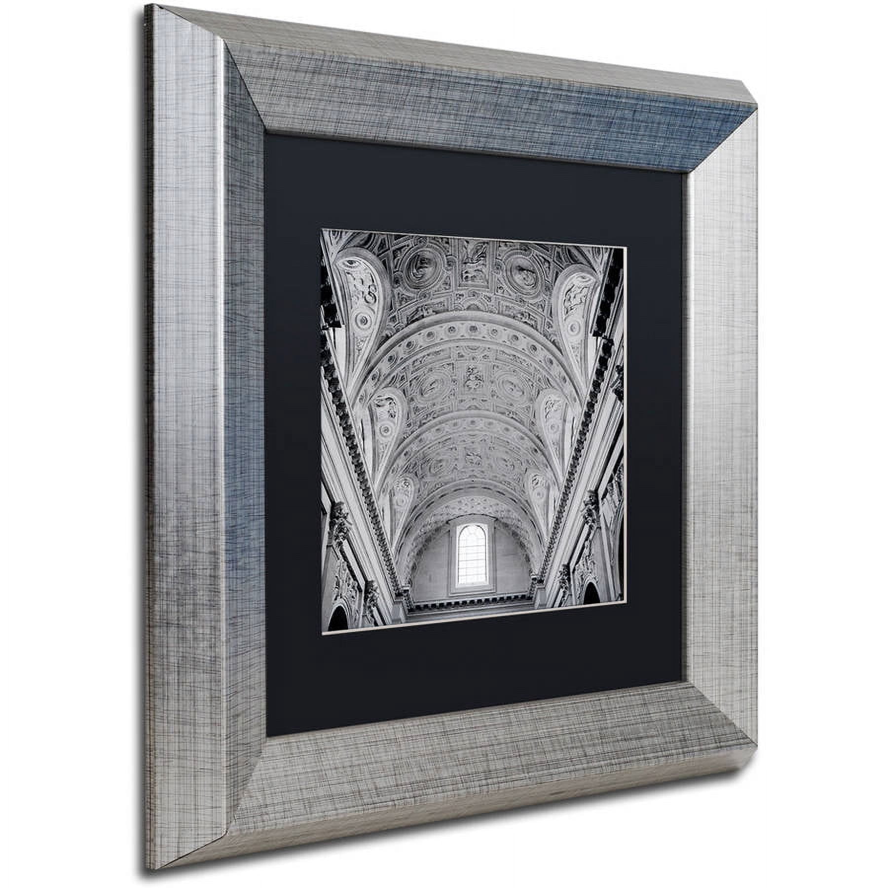 Trademark Fine Art "Paris II" Canvas Art by Alan Blaustein, Black Matte, Silver Frame