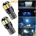 thumbnail image 1 of Muyoka Atopoler 10 Uds T10 luz de ancho con 8 Uds LED 600 lúmenes bombilla Interior de coche IP65 impermeable LED Interior lectura bombilla para 12V coches camiones Muyoka Hogar, 1 of 7