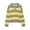 #538-Yellow, variant on Woman's Casual Sweater, Striped with Turn-Down Collar, Pullover Long Sleeve for Daily Wear