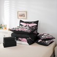 thumbnail image 3 of Feelyou Pink Moth Twin Bedding Sets 7-Piece for Kids, Skull Mushroom Bedding Comforter Set, Rustic Farmhouse Reversible Sheet Sets, Luxury Bedroom Decor, 3 of 7
