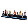 thumbnail image 1 of STAWAY LED Lighted Liquor Bottle Display Shelf - 48" 2-Step, RF & App Control, 60 Colors, Waterproof Acrylic, Perfect for Bars & Parties, 1 of 9