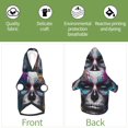 thumbnail image 5 of Bingfone Modern Abstract Colorful Skull Dog Clothes Hoodie, Pet Winter Coat,Puppy Sweatshirts for Small Dogs Boy Girl,Suitable for All Breeds-Large, 5 of 6