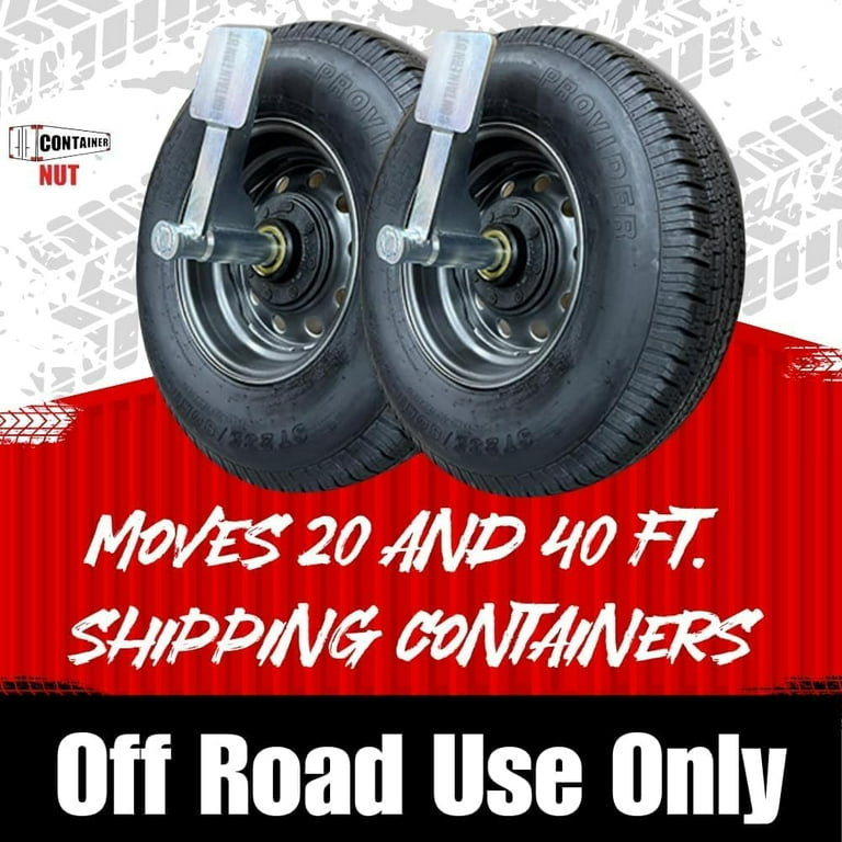 Container Nut Shipping Container Wheels Bundle with 8-Lug EZY Wheels + Trailer Tires & Wheels, Made in USA, Two Tires/Wheels, One Pair EZY Wheels Lug Container Nut Shipping Container Wheels Bundle with 8-Lug EZY Wheels + Trailer Tires & Wheels, Made in USA, Two Tires/Wheels, One Pair EZY Wheels Lug