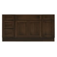 thumbnail image 5 of 66 in. W x 21 in. D x 32.5 in. H Bath Vanity Cabinet without Top in Brown, 5 of 9