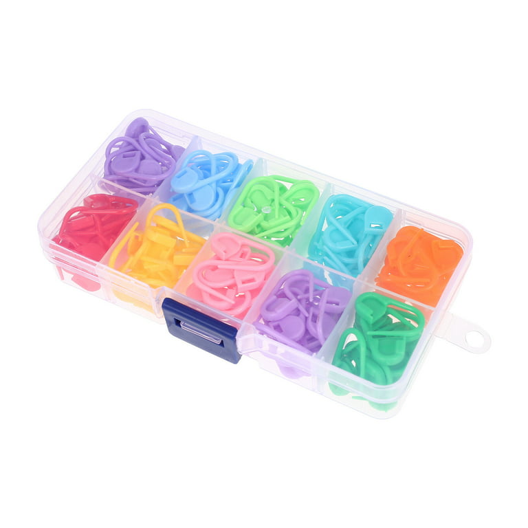 Pcxino 1000 Pieces Colorful Plastic Safety Pins,Knitting Markers Crochet  Clips,Knitting Crochet Stitch Markers,Locking Stitch Markers for Knitting  DIY