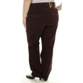 thumbnail image 2 of STYLE & COMPANY $59 Womens New 0481 Brown Slim Casual Jeans 24W Plus B+B, 2 of 2
