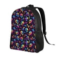 thumbnail image 2 of Fotbe rainbow color Skull mushroom Travel Laptop Backpack, Business Slim Sturdy Laptops Backpack, Water Resistant College School Computer Bag Gift for Men & Women Fits 15.6 Inch Notebook, 2 of 8