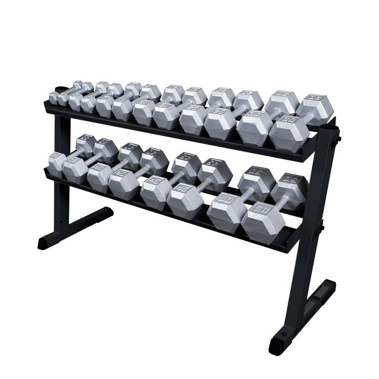 Body-Solid - Dumbell Rack, 3 tier Horizontal – Weight Room Equipment