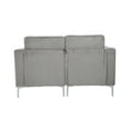 thumbnail image 4 of Modular Sectional Two-Seater Sofa , Corduroy Sectional Couch,Gray, 4 of 6