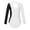White, variant on Girls Long Sleeve Stand Collar Gymnastic Dance Leotard Shiny Rhinestones Dancewear