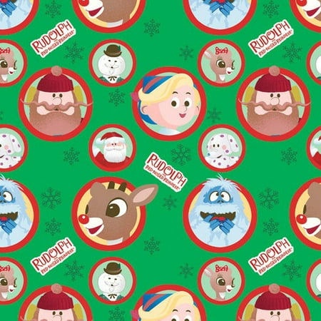 Rudolph the Red-Nosed Reindeer Christmas Gift Wrap