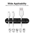 thumbnail image 4 of Cable Organizer Silicone USB Cable Winder Desktop Tidy Management Clips Cable Holder For Mouse Keyboard Headphone Wire Organizer 3 Clips Organizer, 4 of 6