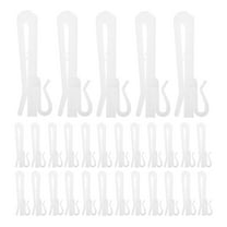 50Pcs Adjustable Shower Curtain Hooks for Home Plastic and Sturdy