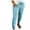 Light Blue, variant on qolati Womens Cargo Pants High Waisted Drawstring Tapered Capris Pant Casual Classic Fit Jogger Sweatpants with Pockets