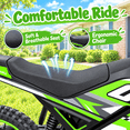 thumbnail image 6 of APEXWILL 36V Kids Electric Dirt Bike, Peak 750W Electric Motorcycle Ride on Dirt Bike for Kids Aged 5-12, 12 Miles Long Range, 3 Speed Modes, Twist Grip Throttle, Max 19 MPH, Green, 6 of 9