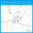thumbnail image 5 of 500Pcs Silver Plated Ball Head Pins 25mm Wire Head Pins 24 Gauge Brass Head Pins for DIY Craft Jewelry Making, 5 of 7
