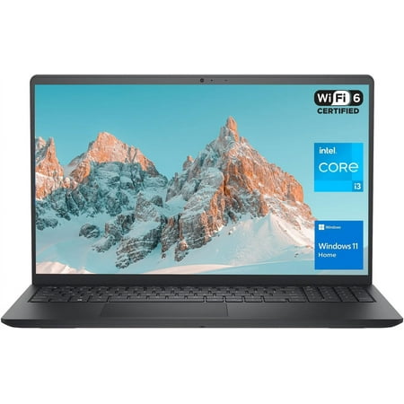 DELL Inspiron 3000 Series 3520 Laptop | 15.6" FHD Display | Intel Core i3-1215U | 8GB RAM | 256GB PCIe SSD | SD Card Reader | Webcam | HDMI | Wi-Fi 6 | Windows 11 Home | Carbon Black