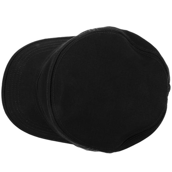 FENGGUIQU Unisex Black Peaked Cap Made of Firm Cloth, 1 Pack, Perfect for Everyday Use and Versatile Wear
