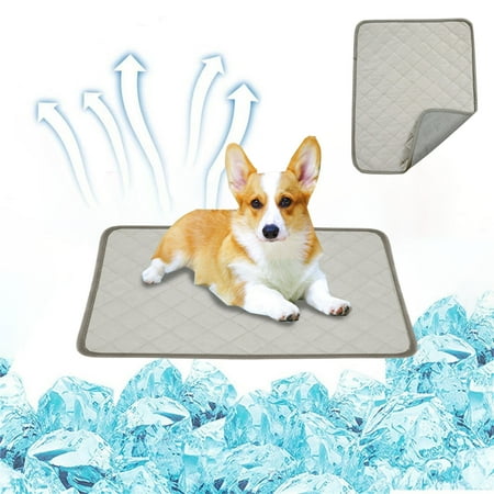 Summer Bargains Vsgery Dog Cooling Mat Self-Cool Pad Large Pet Blanket Outdoor/Indoor Durable Pet Bed Pet Cooling Mat|cloth Gray