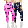thumbnail image 1 of Set De Dos Leggings Deportivos Tie-Dye Mujer para Yoga y Gym Comodidad y Estilo, 1 of 5