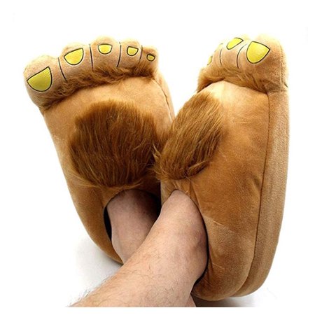

CoCopeanut Summer Funny Men Slipers Simulation Giant Feet Five Fingers Beach Shoes Sliders Male Unisex Female Plush Fuzzy Shoes Slippers