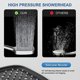 thumbnail image 5 of pommeau De Douche Simple, Pommeau De Douchette Haute Pression, Pommeau De Douchette Carr Avec Gros Boutons, Opration Une Main, Changement De Mod, 5 of 5