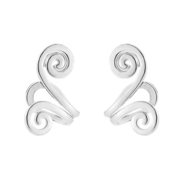 Clip en Pendientes Clips de Oído de Moda Personalizados,Sopos de Oído de Acupresión para Mujeres sin Oídos Perforados,Joyería de Aleación para Regalo de Banquete de Fecha de Fiesta
