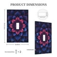 thumbnail image 3 of KLL Bohemian Vintage Pattern Pattern Electrical Outlet Covers, 3" x 5" 1 Pack Electric Receptacle Plug Covers for Decorator Receptacle Outlet & Switch-Style T, 3 of 6