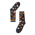 thumbnail image 3 of Halloween Novelty Socks Stockings Pumpkins Bats Socks Colorful Funny Crew Socks for Women and Men, 3 of 4