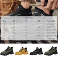 thumbnail image 3 of Mens Ankle Boots Lace‑Up Round Toe Soft‑Sole Comfort Short Boots with Rotating Shoelace Buckle Padded Inner Lining for Commute Hiking Daily Outdoor Casual Wear, 3 of 9