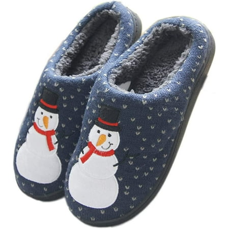 

PIKADINGNIS Women Cute Christmas Slippers Girls Winter Warm Plush Fuzzy House Slippers Indoor Outdoor Comfy Shoes