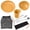 Yellow, variant on BIMZUC 2-Person Wheat Straw Camping Mess Kit, Portable Outdoor Picnic Dinnerware Set Includes Bowls, Plates, Cups, Utensils, Eco-Friendly Travel Gear, Orange, 11.02 inches / 28 cm