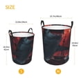 thumbnail image 2 of Lsque Red Moon Shark Sailboat pattern Laundry Hamper Basket, Tall Woven Rope Hamper Basket for Clothes, Lightweight Storage Basket, Collapsible Waterproof-Medium, 2 of 8