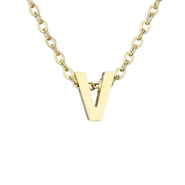 Delicado collar de oro para las mujeres lindo nombre de la letra gargantilla collares para niñas joyas