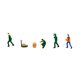 thumbnail image 1 of Figuras de diorama en miniatura Strade Fareast Limited 4x1/64 personas Verde, 1 of 8