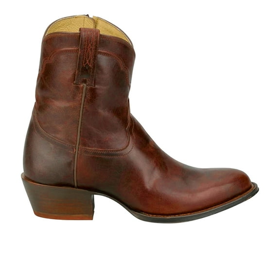 Tony Lama Mens Sheridan 8 Inch Round Toe Zippered Cowboy  Ankle Boots