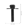 thumbnail image 2 of USHOBE 100pcs Drum Set Screws With Washers Durable Drum Accessories Lug Replacement Easy Installation And Use, 2 of 8