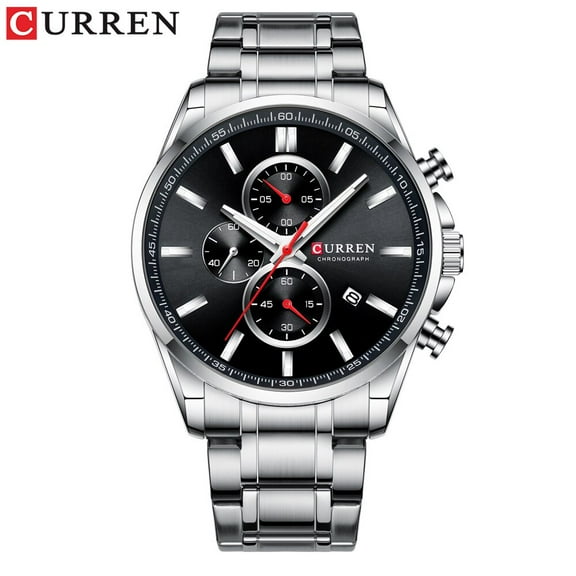New Arrival CURREN Brand Luxury Men Watch Quartz Chronograph Waterproof Stainless Steel Sport Military Wrist Watches Clock Male