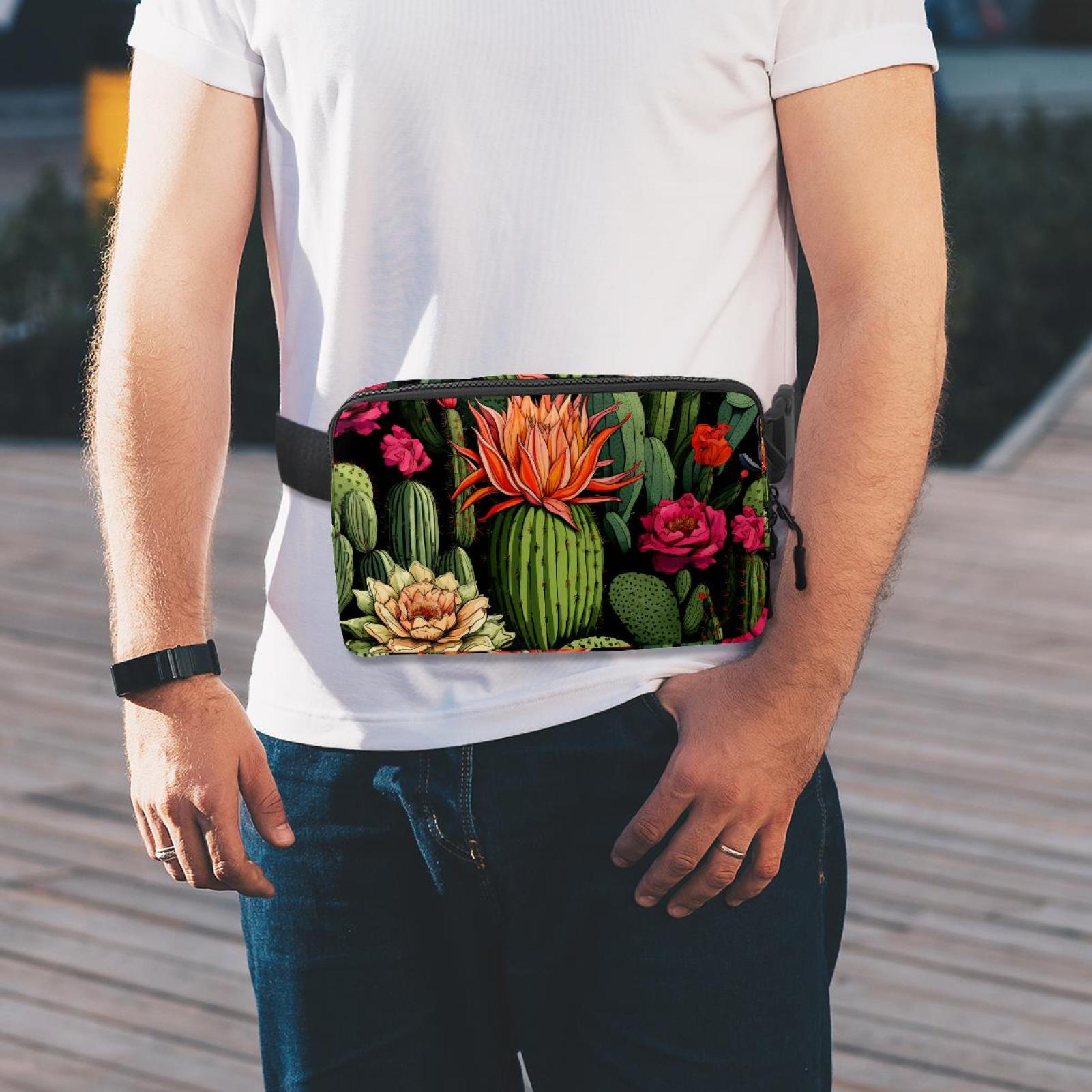 Cactus Lightweight Adjustable Running Belt Bag Fanny Pack Waist Pack with Extension Strap Unisex