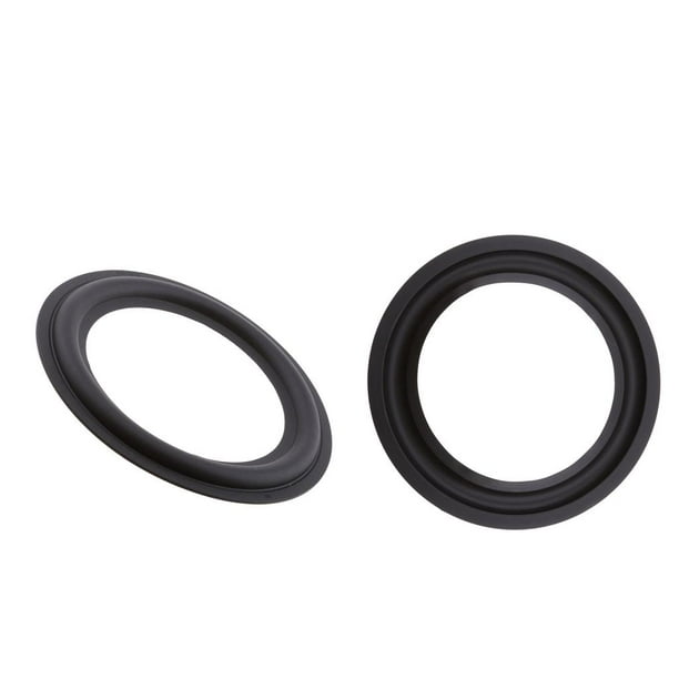 Kit de Reparación de 2 Anillos de Espuma para Subwoofer de 6 Pulgadas, Repuesto de Goma Perforada de , Color Negro