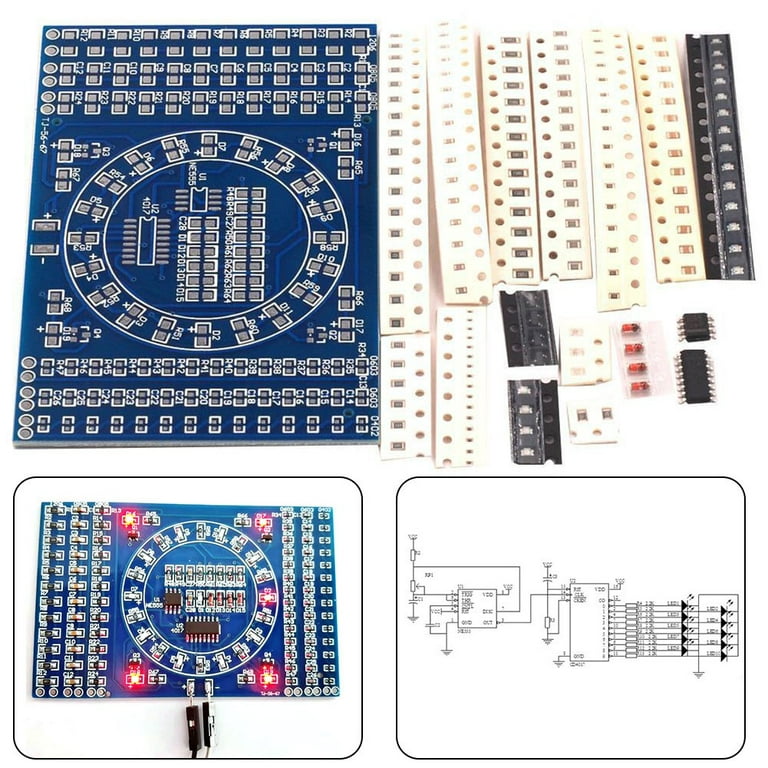 LED Logic Pen DIY PCB Digital Display Soldering Board Electronic Test  Circuit