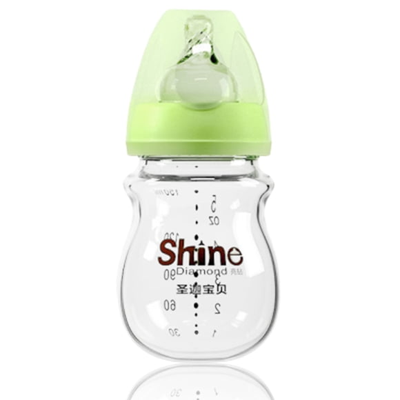 Biberón Leche para bebés Alimentador de agua Bebida para recién nacidos Aprendizaje de enfermería resistente al calor Taza de pezón para niños pequeños resistente al calor Verde, Tipo 2 Speravity BA000333-03