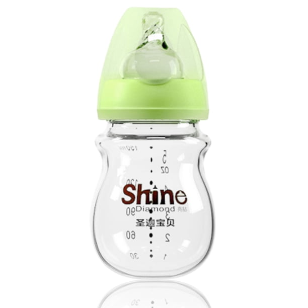 Biberón Leche para bebés Alimentador de agua Bebida para recién nacidos Aprendizaje de enfermería resistente al calor Taza de pezón para niños pequeños resistente al calor Verde, Tipo 2 Methold BA000333-03
